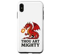Custodia per iPhone XS Max Thou Art - Drago rosso potente con fiato di fuoco