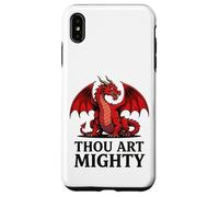 Custodia per iPhone XS Max Thou Art Mighty Drago Rosso