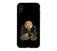 Custodia per iPhone XS Max Three Frogs Moon Vintage Amphibian Cottagecore Art