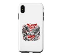 Custodia per iPhone XS Max Thunder cavalca la leggenda Yokai del vento e della tempesta
