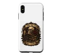 Custodia per iPhone XS Max Ti giuro che giuro che giuriamo un lettore di romanzi con teschio libroso