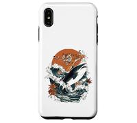Custodia per iPhone XS Max Tigre feroce che cavalca lo squalo arte giapponese