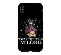 Custodia per iPhone XS Max Tism M'Lord Cat Wizard Riding Mushroom Fantasy