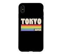 Custodia per iPhone XS Max Tokyo Giappone Rainbow Gay Pride Merch Retro anni '70 anni '80 Queer