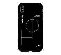 Custodia per iPhone XS Max Tokyo Moderna Tokyo Geometrica Città del Giappone Design Arte Semplice Città Coordinate Grafica Latitudini e Latitudini Modalità
