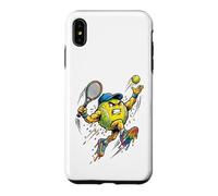 Custodia per iPhone XS Max Top Spin Tennis Ball Ice Cream Drip Rainbow Racket Colorful