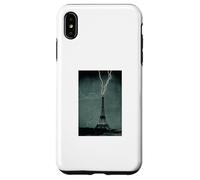 Custodia per iPhone XS Max Torre Eiffel Fulmine Strike 1902 - Vintage NOAA Photo Art
