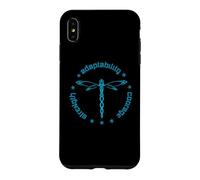 Custodia per iPhone XS Max Totem degli attributi tribali della libellula Dashert blu