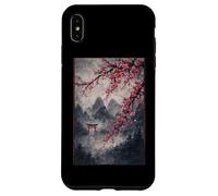 Custodia per iPhone XS Max Tradizionale giapponese Sakura Woodblock Graphic Japan Culture