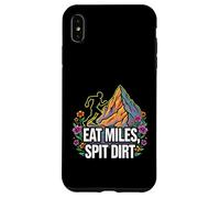 Custodia per iPhone XS Max Trail Runner Eat Miles Spit Dirt Mountain