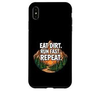 Custodia per iPhone XS Max Trail Running Mountain Runner Eat Dirt Run Fast Repeat