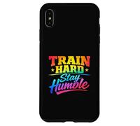 Custodia per iPhone XS Max Train Hard Stay Umile Palestra motivazionale