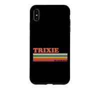 Custodia per iPhone XS Max Trixie Retro Personalizzato Nome Vintage Strisce