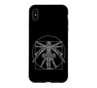 Custodia per iPhone XS Max Trombone Marching Band Da Vinci Trombonista Vintage