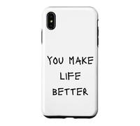 Custodia per iPhone XS Max Tu rendi la vita migliore, positivo, retrò, ispiratore