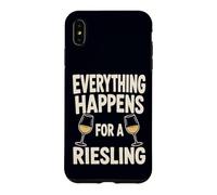 Custodia per iPhone XS Max Tutto accade per un amante divertente del gioco di parole del vino Riesling