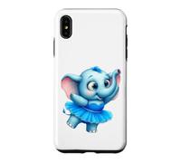 Custodia per iPhone XS Max Tutu blu ballerina elefante carino bambino