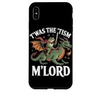 Custodia per iPhone XS Max Twas The Tism M'Lord Frog Dragon Rider Fantasy Medievale