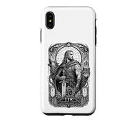 Custodia per iPhone XS Max Tyr Norse God War Justice Wolf Rune Mitologia Arte