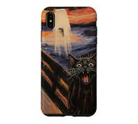 Custodia per iPhone XS Max UFO Alien Fun Urlando Cat Art Parodia