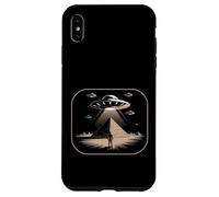 Custodia per iPhone XS Max UFO Piramide Aliena Antico Mistero Rapimento Spazio Uomini Donne
