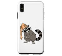 Custodia per iPhone XS Max Umorismo di Halloween del cappello di Coonskin del procione strano per i bizzarri