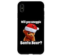 Custodia per iPhone XS Max Umorismo natalizio Will You Snuggle Christmas Bear