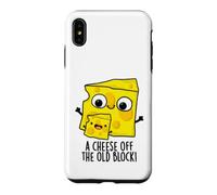Custodia per iPhone XS Max Un formaggio fuori dal vecchio blocco divertente padre figlio gioco di parole