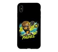 Custodia per iPhone XS Max Un Giocatore Di Padel Alla Moda - Un Leone Che Gioca A Padel
