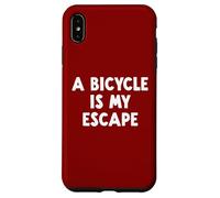 Custodia per iPhone XS Max Una bicicletta è la mia fuga