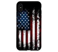 Custodia per iPhone XS Max USA American Distressed Flag Illustration Graphic Designs