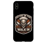 Custodia per iPhone XS Max Vai a piangere mentre cammina con Tough New Chef Assistant Assistant Skull