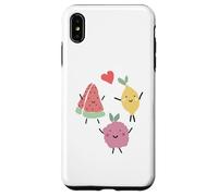 Custodia per iPhone XS Max Valentine Raspberry Lemon Anguria Cuore Love Red Fun Tee