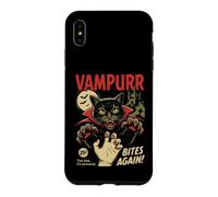 Custodia per iPhone XS Max Vampurr Bites Again Spooky Cat Vampiro Halloween Ghoul
