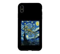 Custodia per iPhone XS Max Van Gogh Notte stellata Leafy Sea Dragon Art