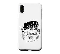 Custodia per iPhone XS Max Vancouver BC Bear & Flowers Nature At Your Door Design