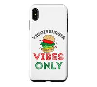 Custodia per iPhone XS Max Veggie Burger Vibes Solo Divertente BBQ Cookout Cucina Vegetariana