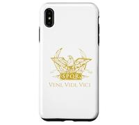 Custodia per iPhone XS Max Veni Vidi Vici - Citazione latina Giulio Cesare - Roma antica