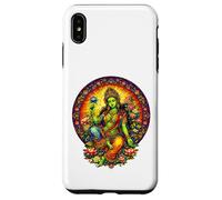 Custodia per iPhone XS Max Vetro colorato antica Dea buddismo tibetana Tara verde