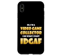 Custodia per iPhone XS Max Video Game Collector IDGAF Gaming Dank Memes Video Gamers