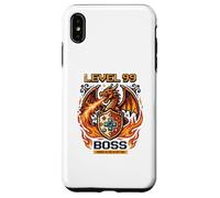 Custodia per iPhone XS Max Videogioco Vintage Retro Gaming Arcade 80s Drago