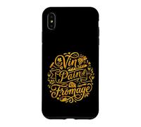 Custodia per iPhone XS Max Vin Pain Fromage Cultura francese Francophile Design