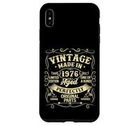 Custodia per iPhone XS Max Vintage 1976 Made Or Born In 1976 Original Parts Birthday