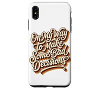Custodia per iPhone XS Max Vintage 70s divertente sulla mia strada per prendere decisioni cattive spiaggia