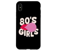 Custodia per iPhone XS Max Vintage 80's slogan themed party, Lips bubble 80s Girls