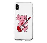 Custodia per iPhone XS Max Vintage Axolotl Punk Music Playing Guitar