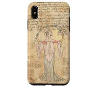 Custodia per iPhone XS Max Vintage Flower Fairy Illustration Cute Fairycore Aesthetic