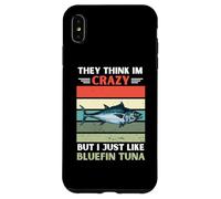 Custodia per iPhone XS Max Vintage pensano che io sia pazzo, ma mi piace solo il tonno rosso