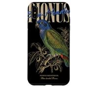 Custodia per iPhone XS Max Vintage pionus dalla testa blu birdwatching natura uccelli amore