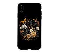 Custodia per iPhone XS Max Vintage Pressed Flowers Butterflies Floral Boho Wildflowers